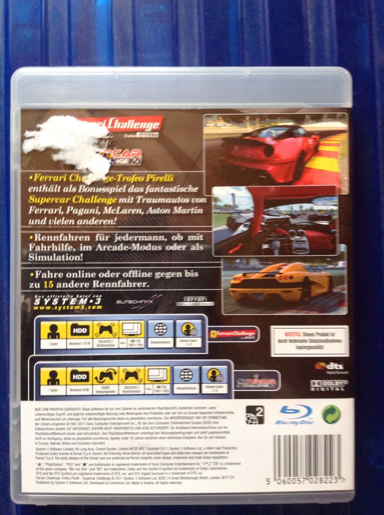 Ferrari Challenge With Supercar Challenge - Sony PlayStation 3 (PS3) video game collectible - Main Image 2