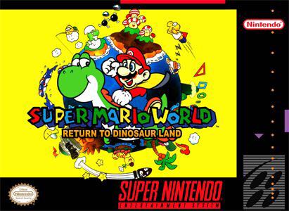 Super Mario World Return To Dinosaur Land - Nintendo Super Nintendo Entertainment System (SNES) video game collectible - Main Image 1