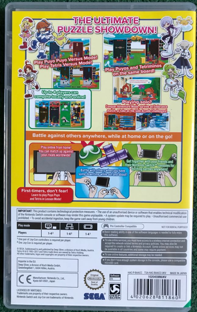 Puyo Puyo Tetris - Nintendo Switch (Deep Silver - 4) video game collectible [Barcode 4020628811860] - Main Image 2