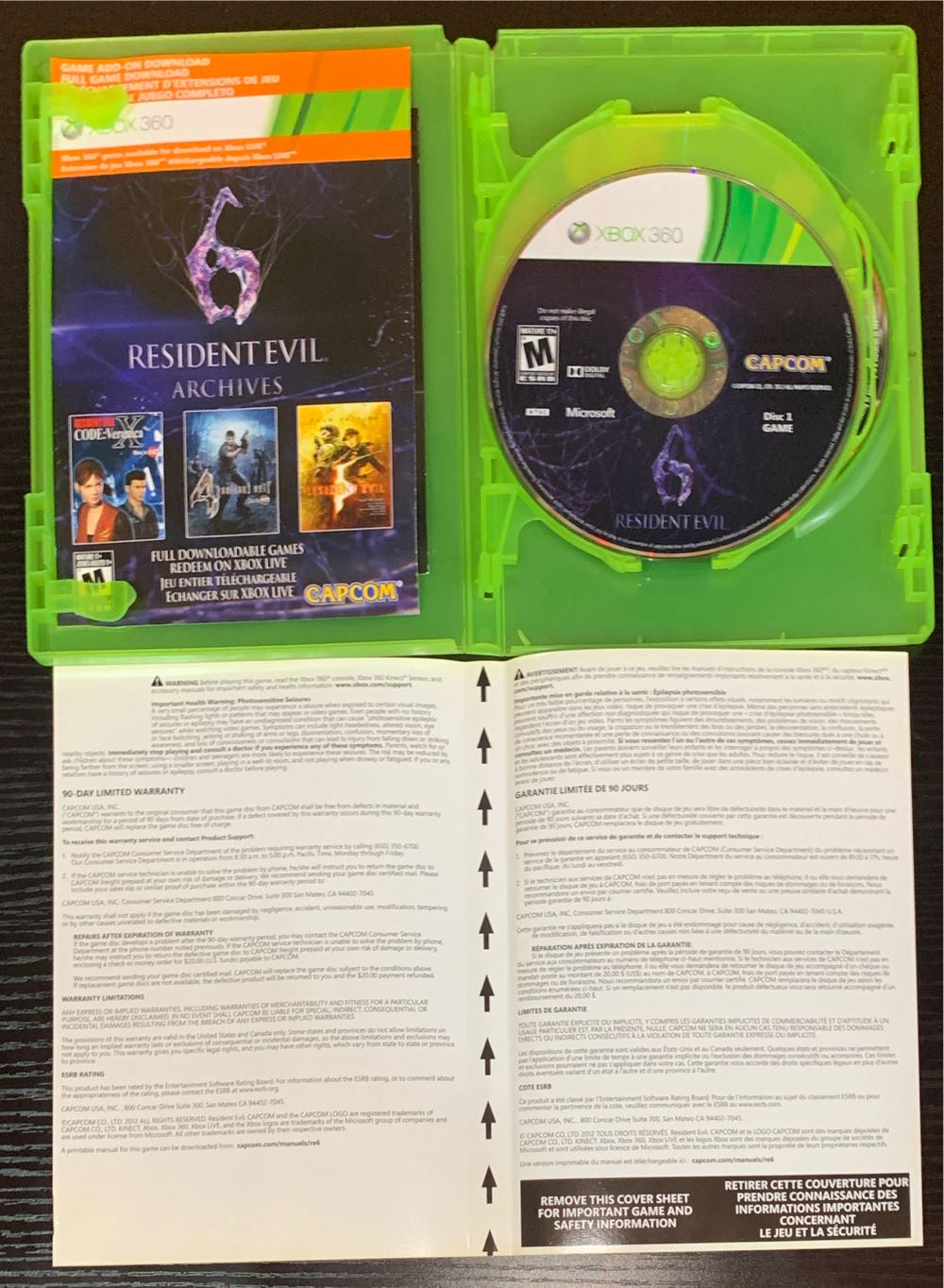 Resident Evil 6: Archives - Microsoft Xbox 360 (Capcom - 1-2) video game collectible [Barcode 013388911110] - Main Image 3