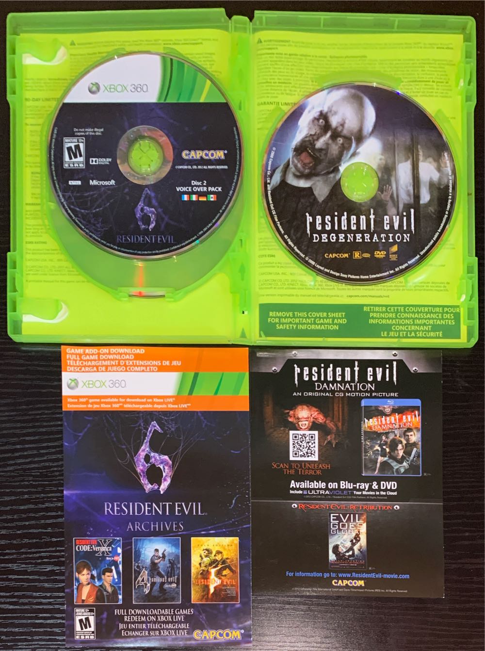 Resident Evil 6: Archives - Microsoft Xbox 360 (Capcom - 1-2) video game collectible [Barcode 013388911110] - Main Image 4