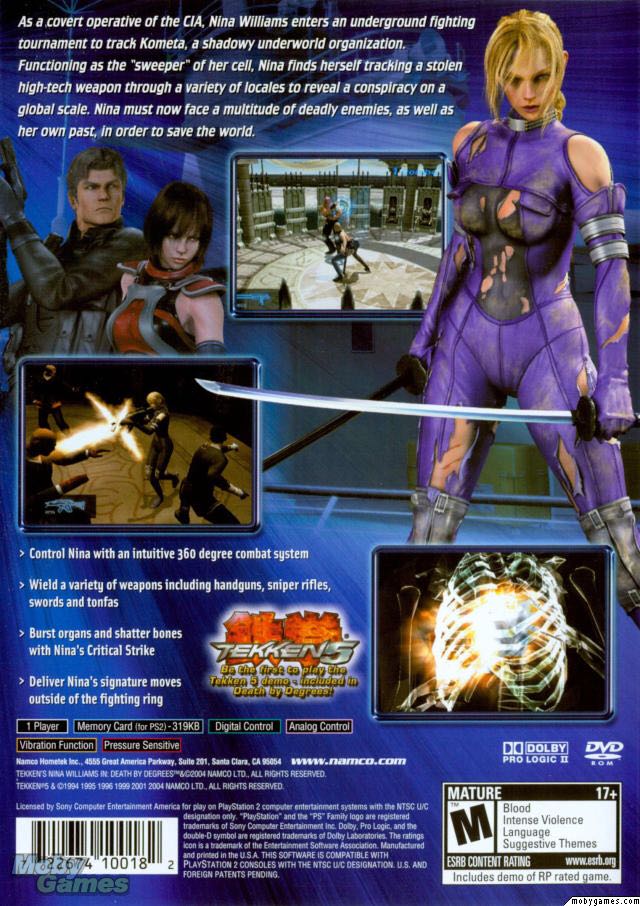 Death by Degrees - Sony PlayStation 2 (PS2) (Namco - 1) video game collectible [Barcode 711719658955] - Main Image 2