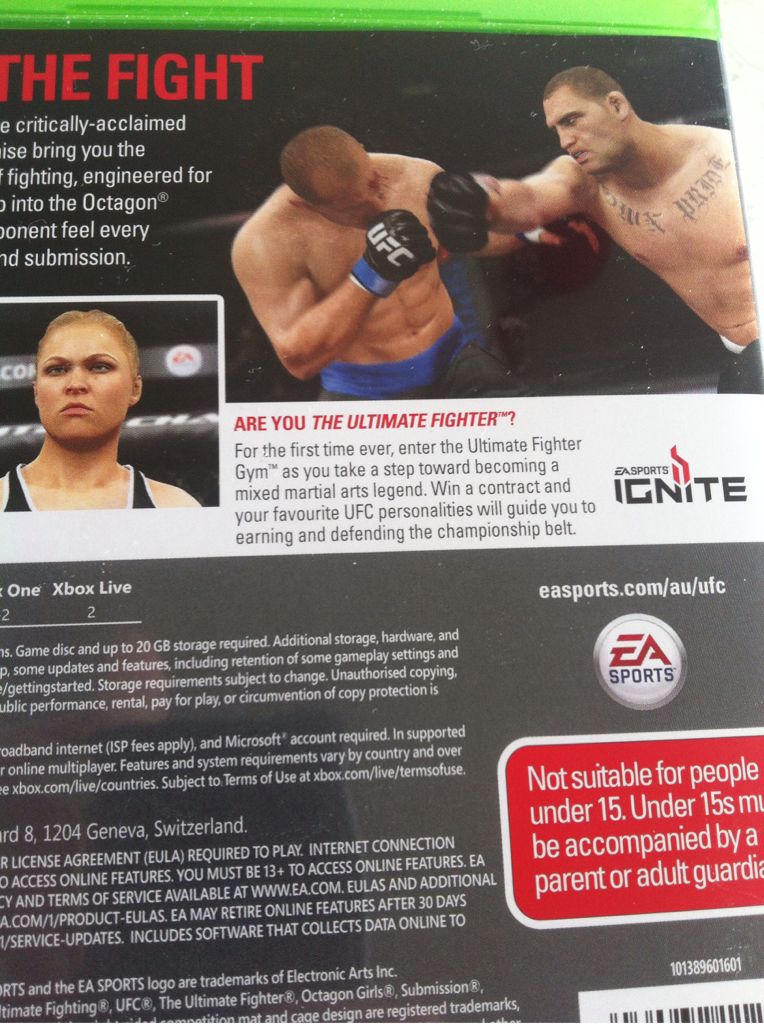 UFC - Microsoft Xbox One (EA Games/EA Sports) video game collectible [Barcode 5030932112538] - Main Image 2