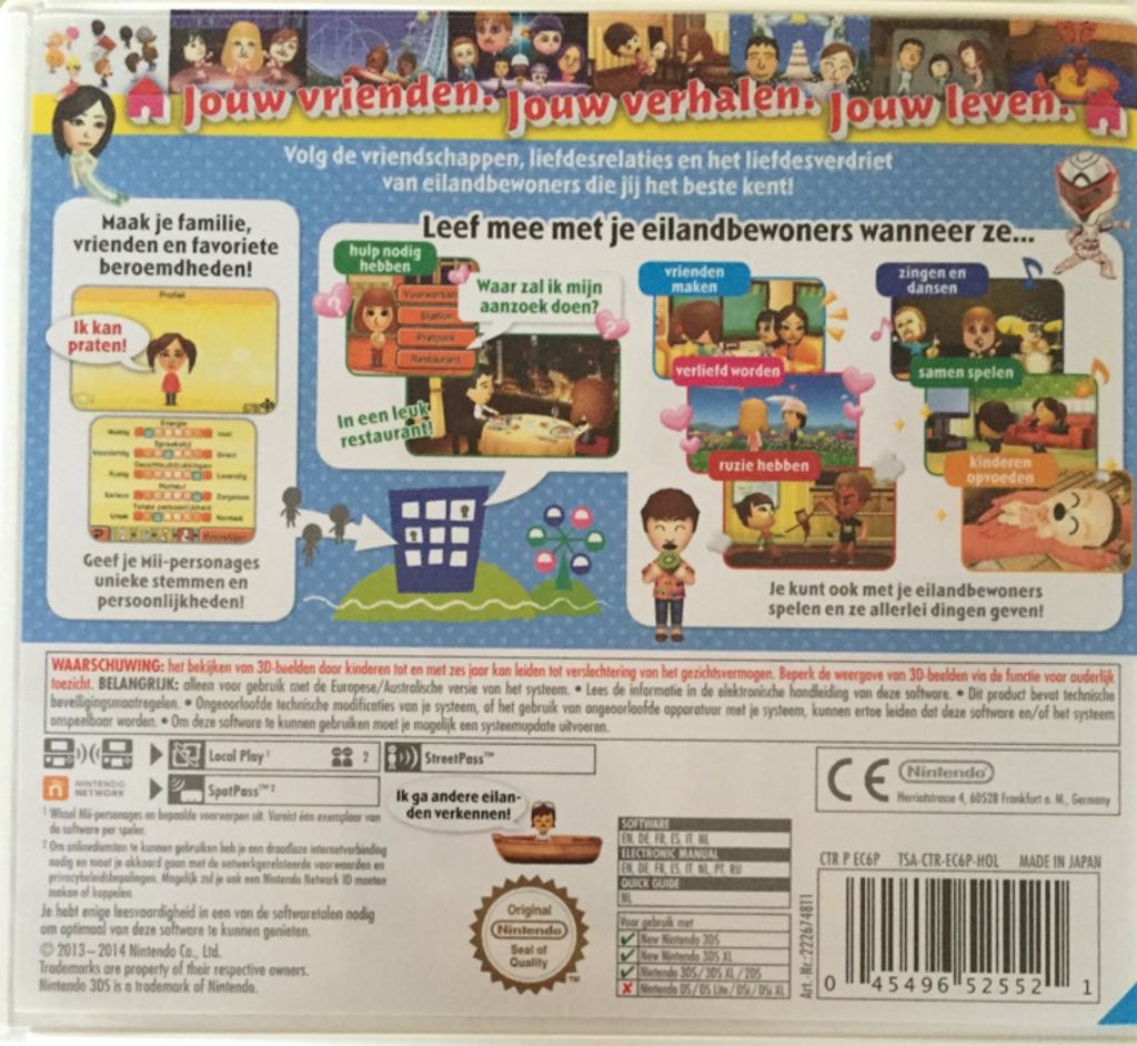Tomodachi Life - Nintendo 3DS (Nintendo - 1) video game collectible [Barcode 045496525521] - Main Image 2