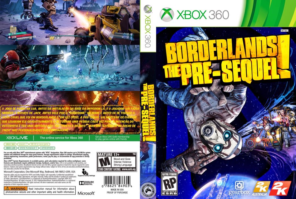 Borderlands The Pre-Sequel! - Microsoft Xbox 360 video game collectible [Barcode 5026555263450] - Main Image 2