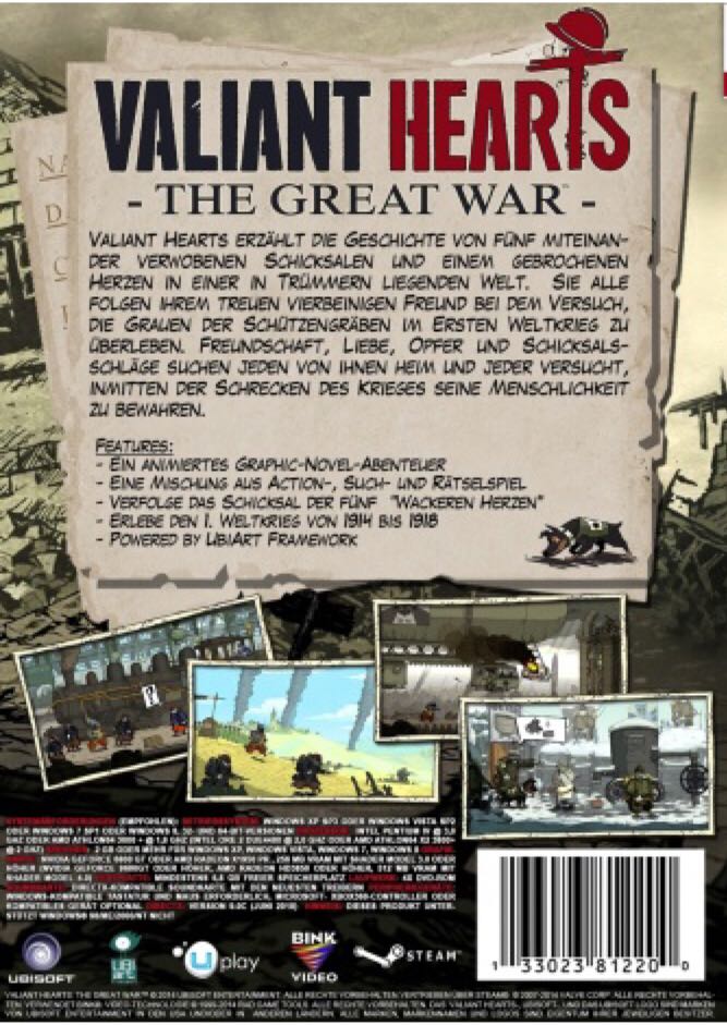 Valiant Hearts: The Great War - Sony PlayStation 4 (PS4) (Ubisoft) video game collectible - Main Image 2