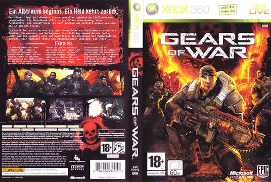 Gears Of War - Microsoft Xbox 360 (Microsoft Game Studios - 2) video game collectible [Barcode 882224260053] - Main Image 2