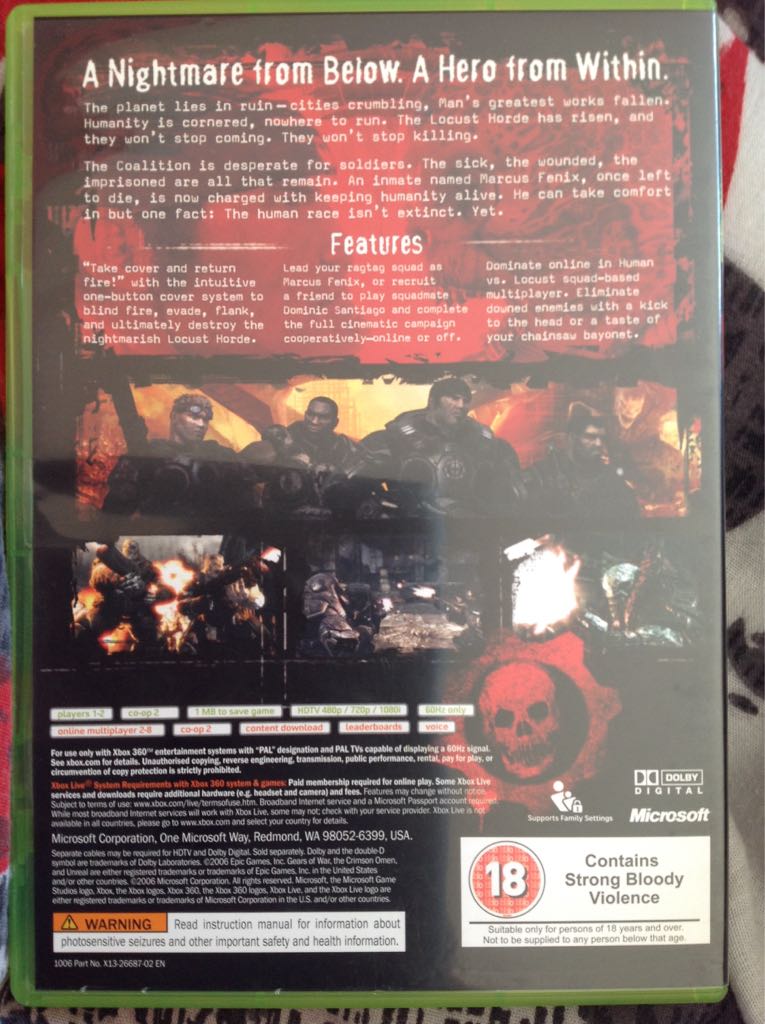 Gears Of War - Microsoft Xbox 360 video game collectible - Main Image 2