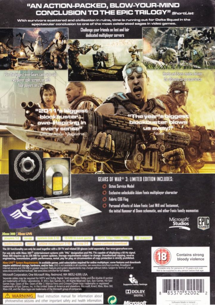 Gears Of War - Microsoft Xbox Live video game collectible - Main Image 2