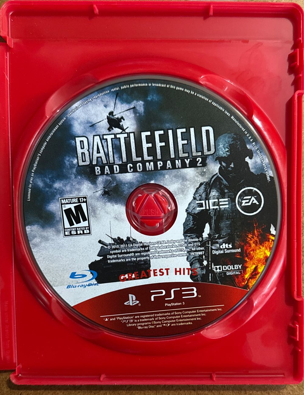 Battlefield Bad Company 2 (PS3-GH-RED) - Sony PlayStation 3 (PS3) (Electronic Arts - 1) video game collectible [Barcode 014633197099] - Main Image 3