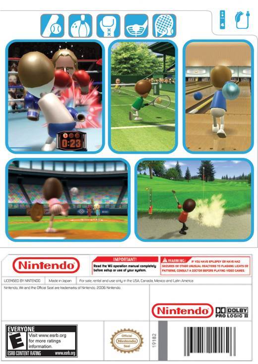 Wii Sports - Nintendo Wii (Nintendo - 2) video game collectible [Barcode 815403010026] - Main Image 2