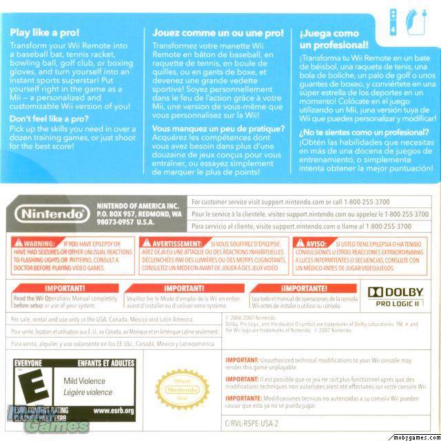 Wii Sports - Nintendo Wii video game collectible - Main Image 2