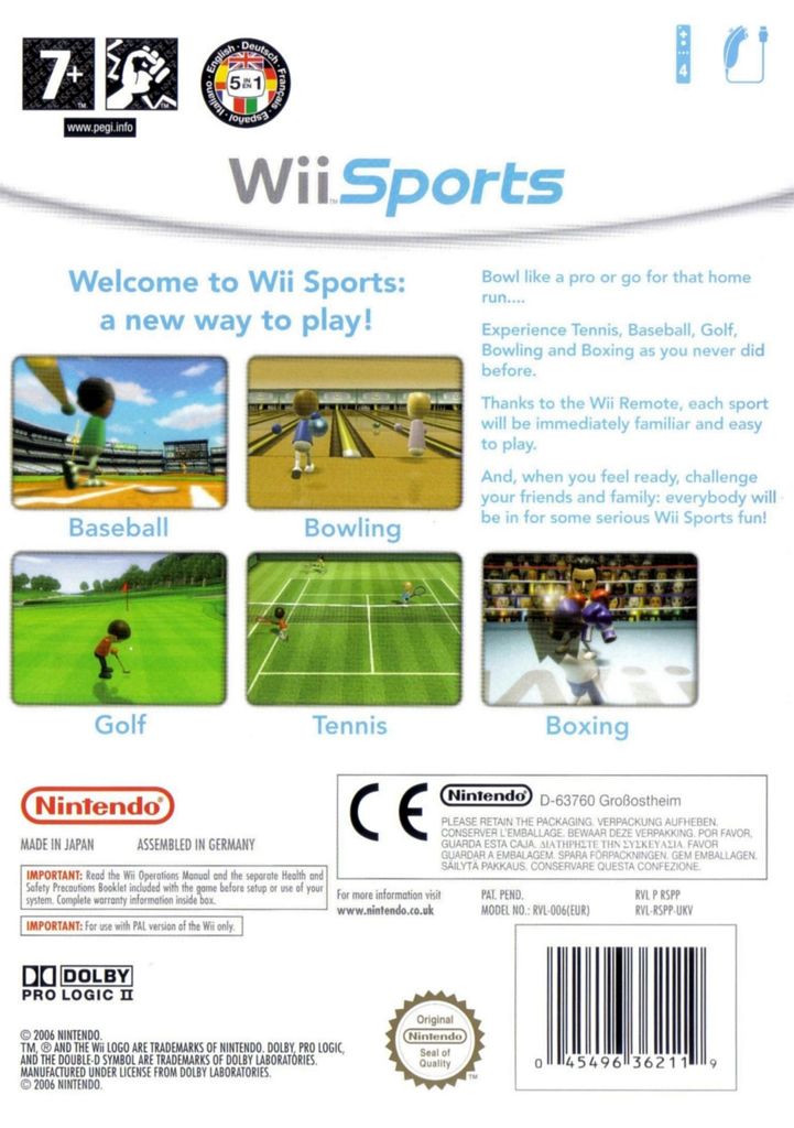 Wii Sports - Nintendo Wii (Nintendo) video game collectible - Main Image 2