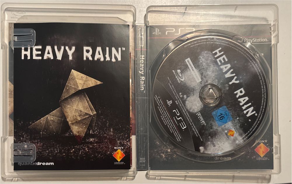 Heavy Rain - Sony PlayStation 3 (PS3) (Quantic Dream - 1) video game collectible [Barcode 711719149552] - Main Image 3