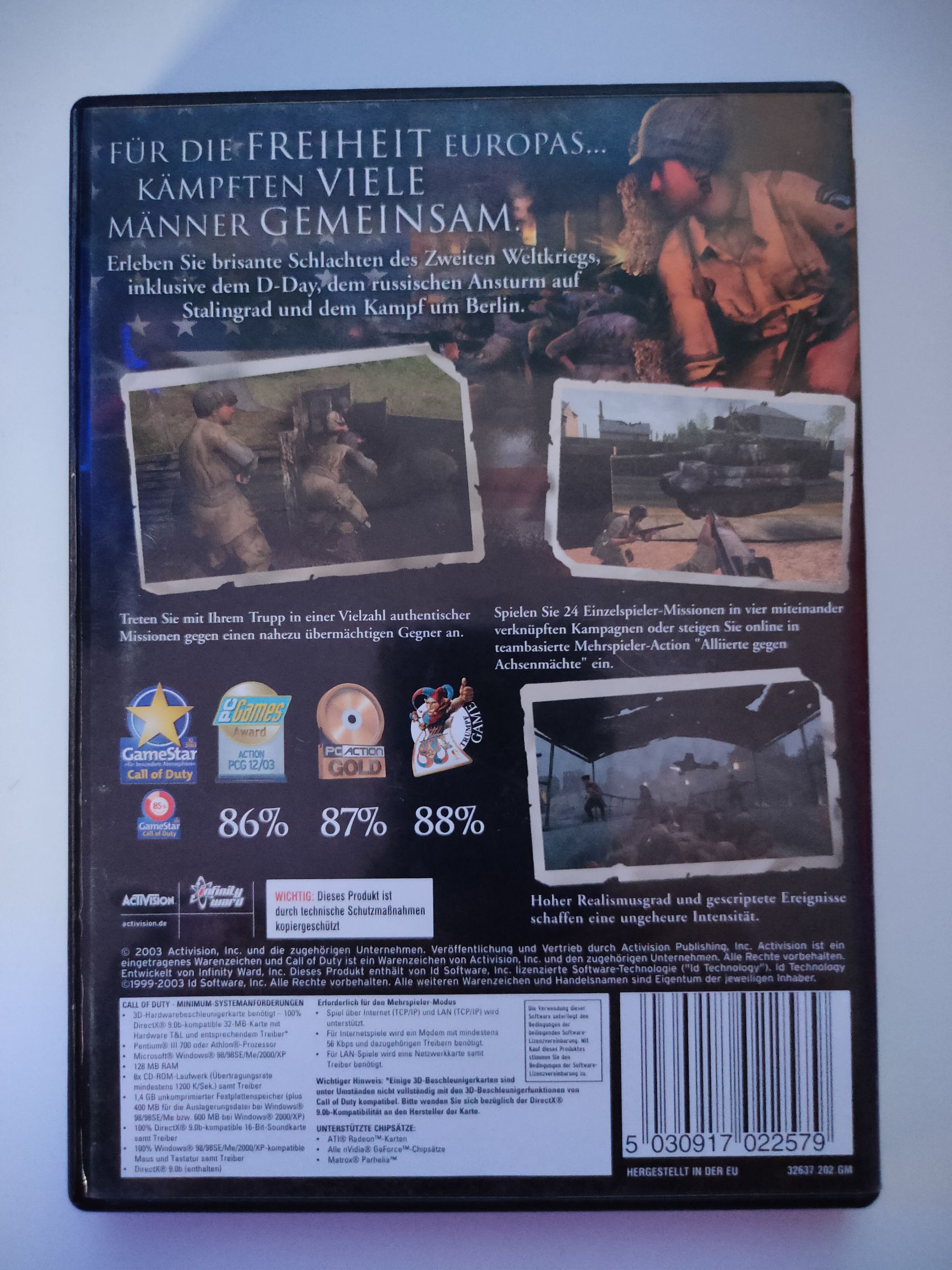 Call Of Duty - PC (Activision - 1) video game collectible [Barcode 5030917022579] - Main Image 2