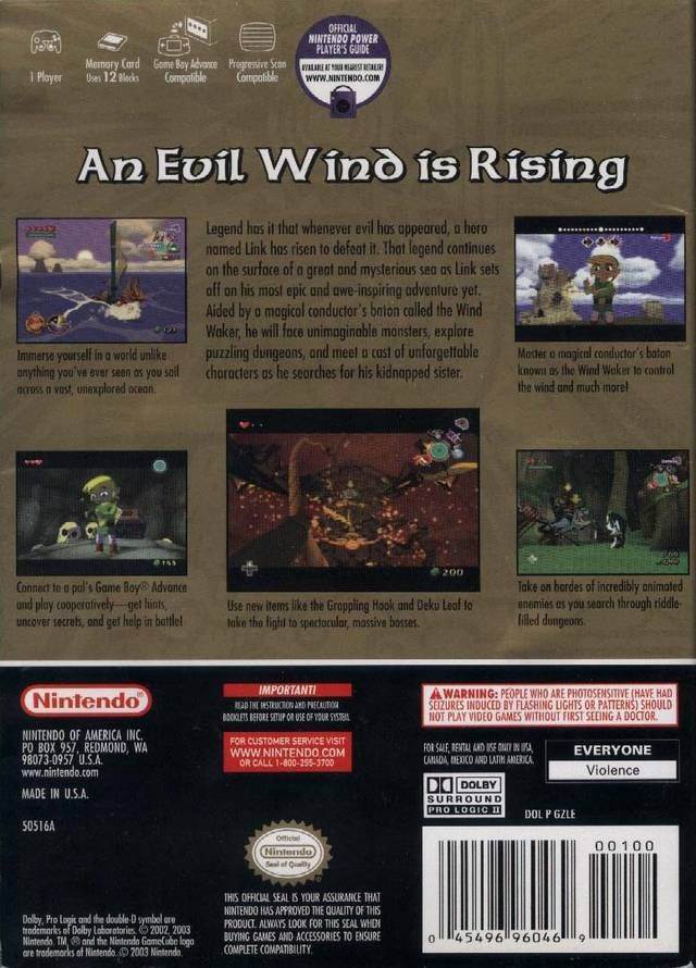 The Legend of Zelda: The Wind Waker - Nintendo GameCube (Nintendo - 1) video game collectible [Barcode 04549604] - Main Image 2