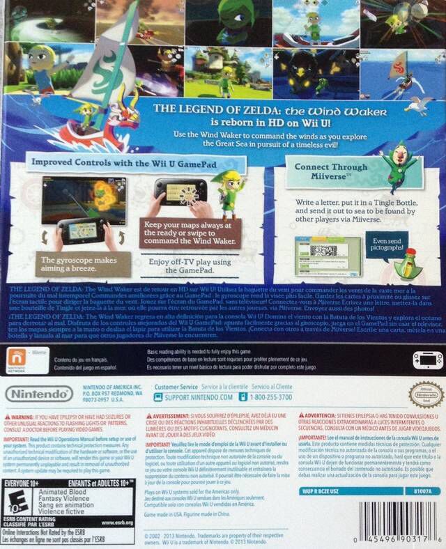 The Legend of Zelda: The Wind Waker - Nintendo Wii U video game collectible - Main Image 2