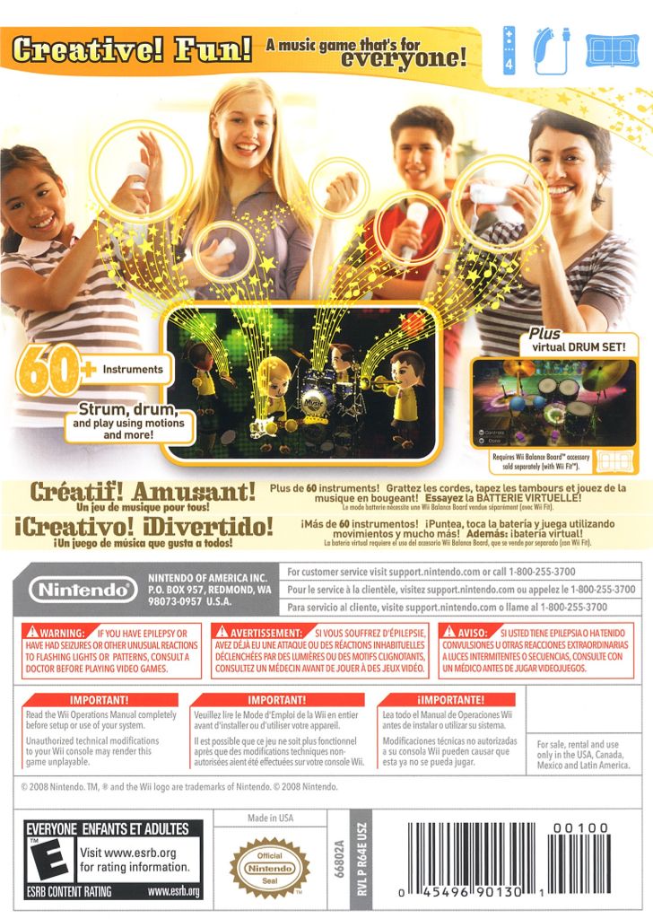 Wii Music - Nintendo Wii (Nintendo - 4) video game collectible - Main Image 2