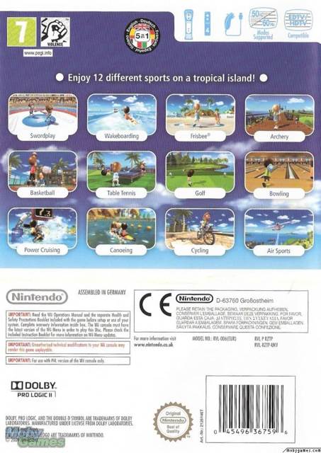 Wii Sports Resort - Nintendo Wii (Nintendo - 4) video game collectible [Barcode 045496367572] - Main Image 2