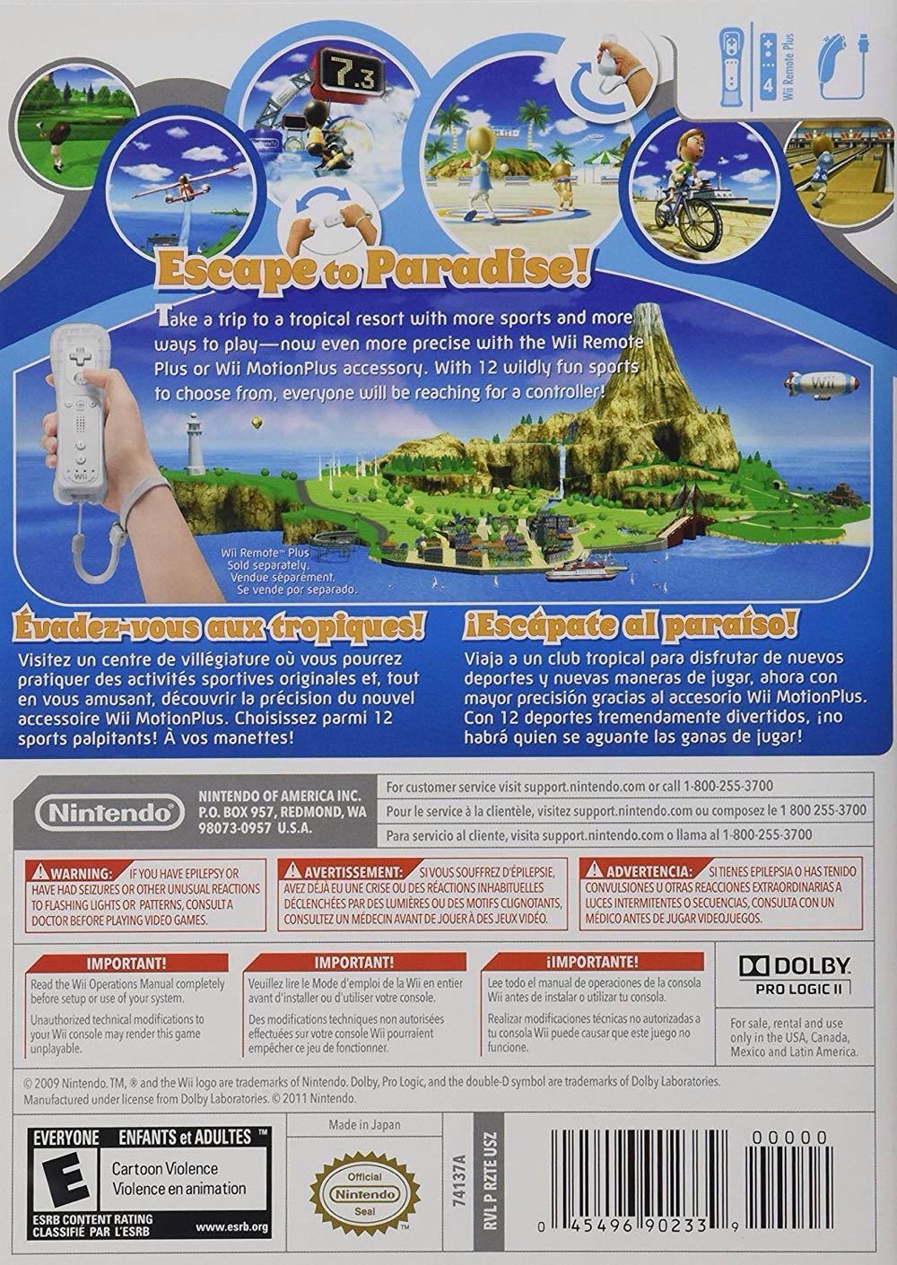 Wii Sports Resort - Nintendo Wii video game collectible [Barcode 459690151] - Main Image 2