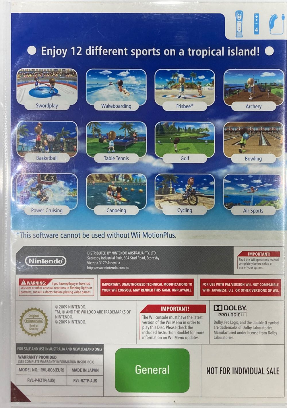 Wii Sports Resort - Nintendo Wii video game collectible - Main Image 2