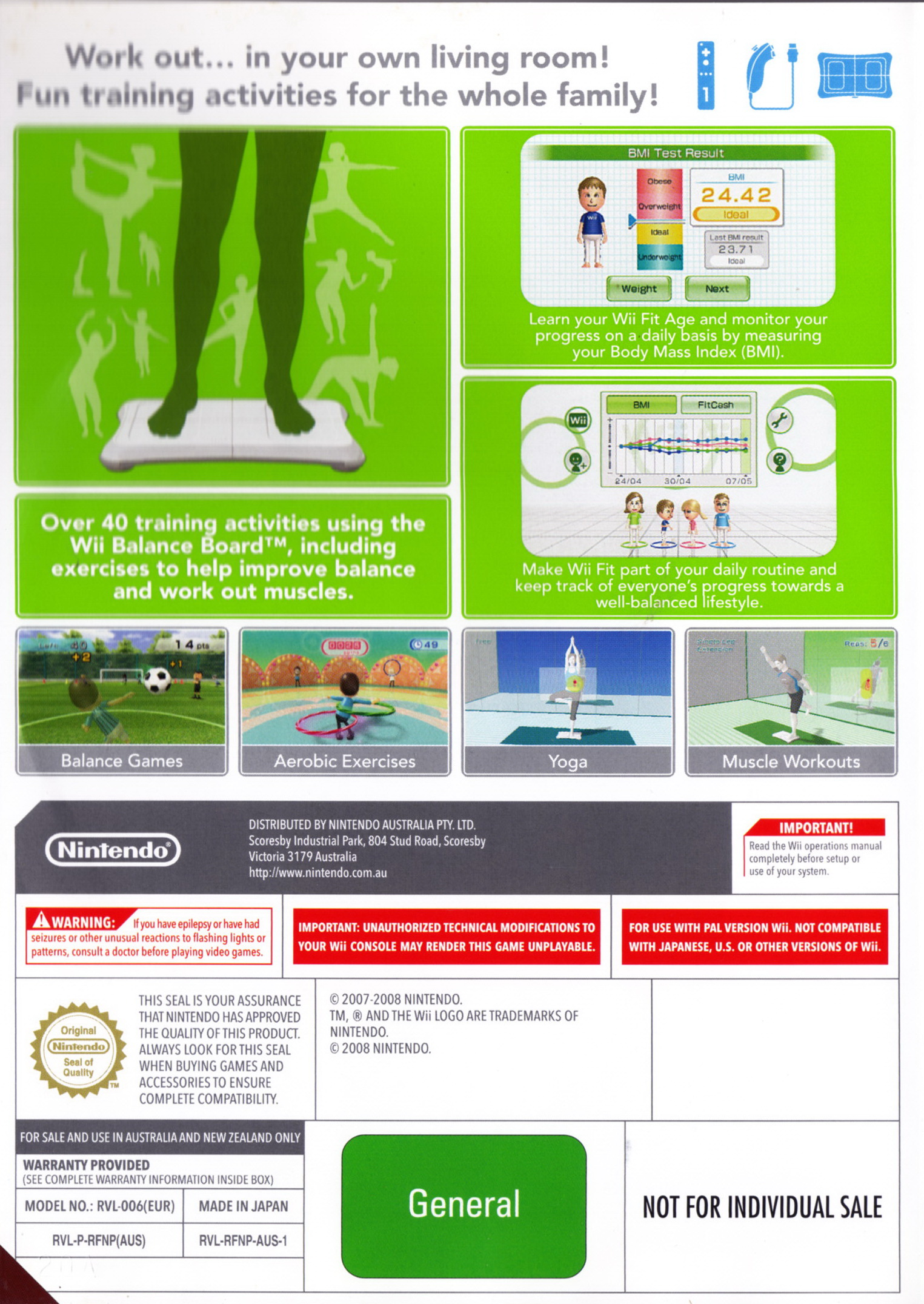 Wii Fit - Nintendo Wii (Nintendo - 1) video game collectible [Barcode 045496365479] - Main Image 2