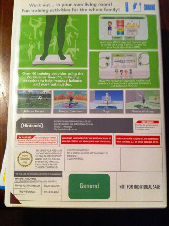 Wii Fit - Nintendo Wii (Nintendo - 1 Players) video game collectible [Barcode 045496365530] - Main Image 2