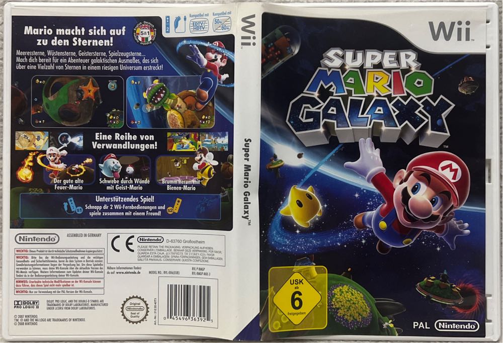 Super Mario Galaxy - Nintendo Wii (Nintendo - 1-2) video game collectible [Barcode 045496363925] - Main Image 3