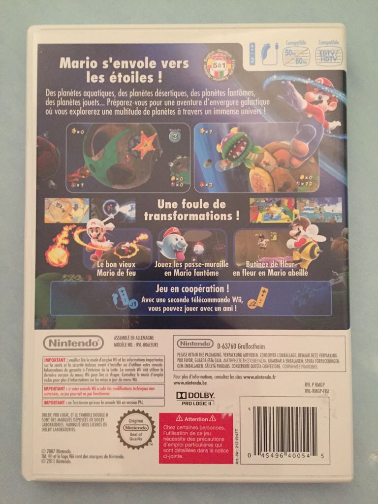 Super Mario Galaxy - Nintendo Wii (Nintendo - 2) video game collectible [Barcode 045496400545] - Main Image 2