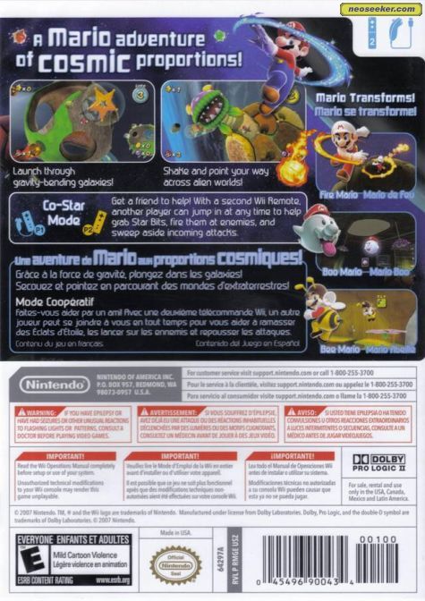 Super Mario Galaxy - Nintendo Wii (Nintendo - 2) video game collectible - Main Image 2