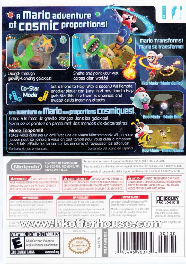 Super Mario Galaxy - Nintendo Wii (Nintendo - 2) video game collectible - Main Image 2