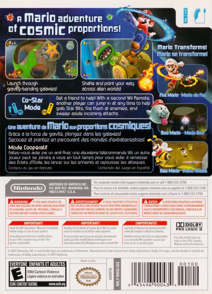 Super Mario Galaxy - Nintendo Wii video game collectible - Main Image 2