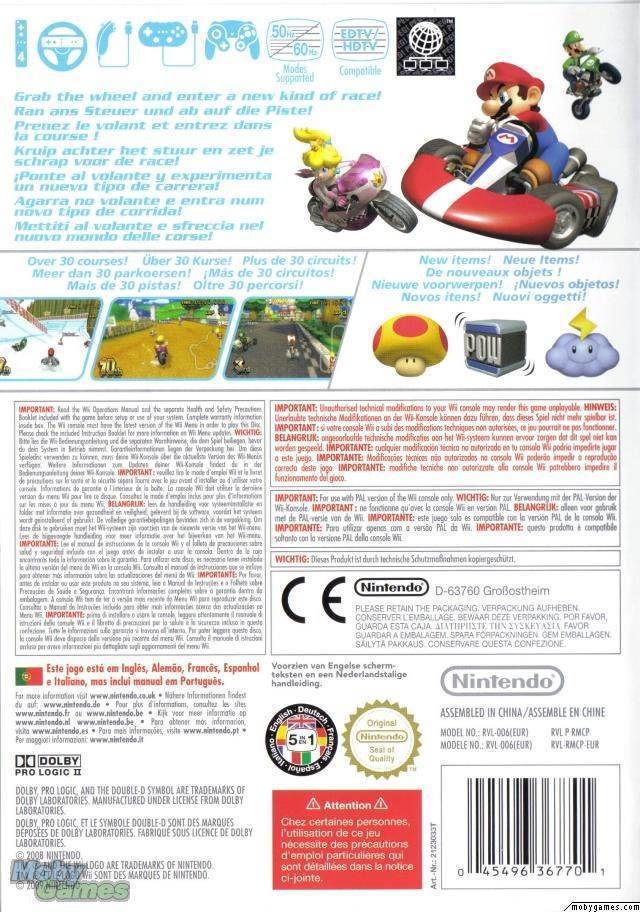 Mario Kart Wii - Nintendo Wii (Nintendo - 1-4) video game collectible [Barcode 98235179] - Main Image 2