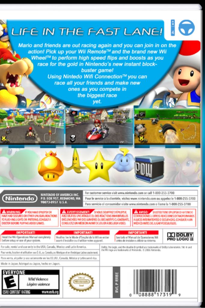 Mario Kart Wii - Nintendo Wiiware video game collectible - Main Image 2