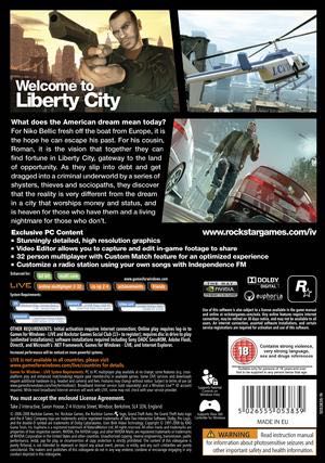 Grand Theft Auto IV - PC (1) video game collectible [Barcode 5026555053884] - Main Image 2