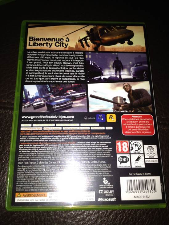 GTA IV - Microsoft Xbox 360 (Rockstar - 1) video game collectible [Barcode 5026555249805] - Main Image 2