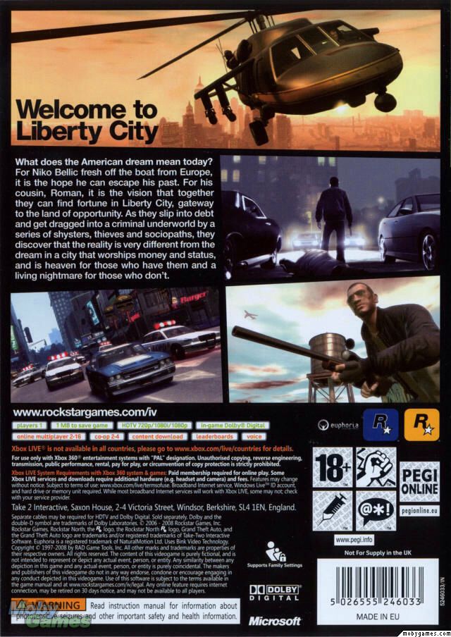 Grand Theft Auto IV - Microsoft Xbox 360 (Rock Star Games - 1) video game collectible - Main Image 2