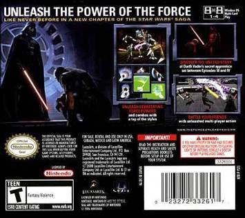 Star Wars: The Force Unleashed - Nintendo DS (Lucas Arts - 1) video game collectible [Barcode 023272332617] - Main Image 2