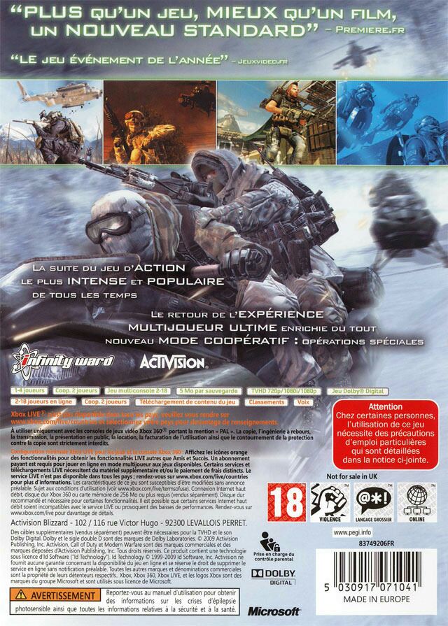 Call Of Duty: Modern Warfare 2 - Remastered - Sony PlayStation 4 (PS4) video game collectible [Barcode 05030917071041] - Main Image 2