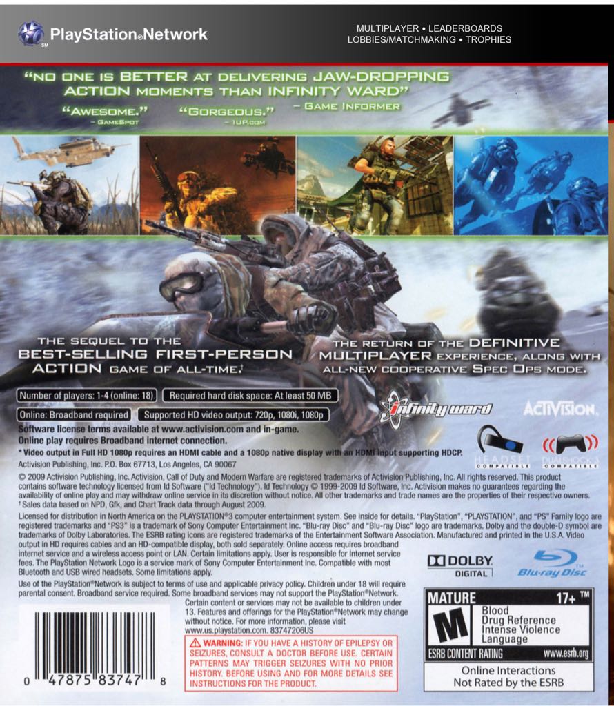 Call of Duty: Modern Warfare 2 Hardened Edition - Sony PlayStation 3 (PS3) video game collectible [Barcode 6295129007977] - Main Image 2