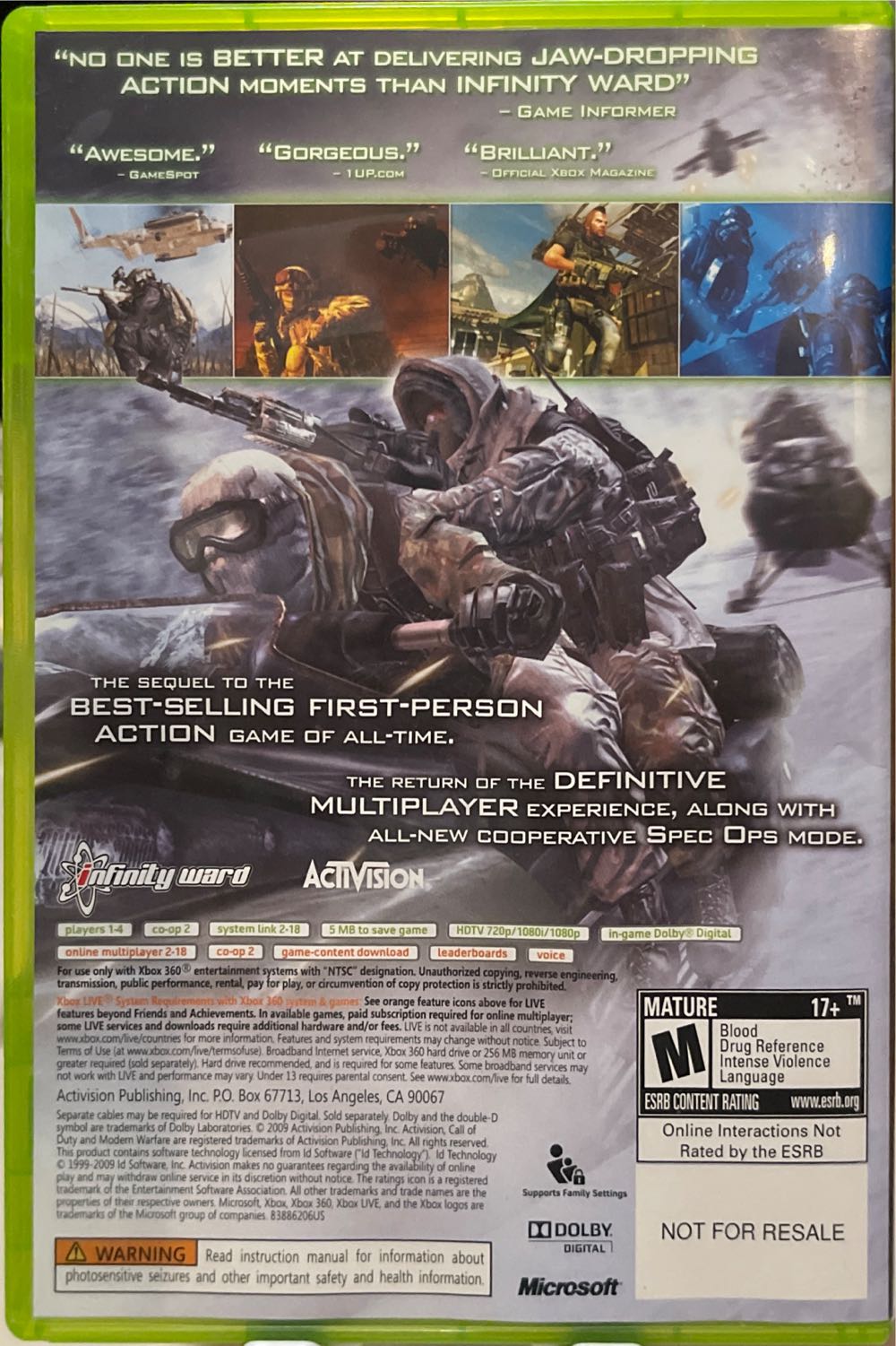 Call Of Duty Modern Warfare 2 - Microsoft Xbox 360 video game collectible - Main Image 2