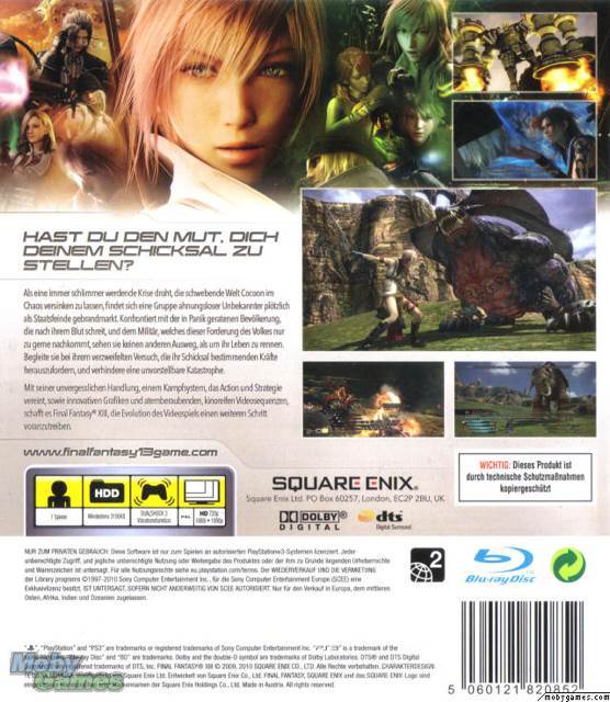 Final Fantasy 13 (Japanese) - Sony PlayStation 3 (PS3) (Square Enix - 1) video game collectible [Barcode 4988601006187] - Main Image 2