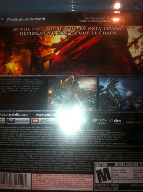 God of War 3 - Sony PlayStation 3 (PS3) video game collectible - Main Image 2