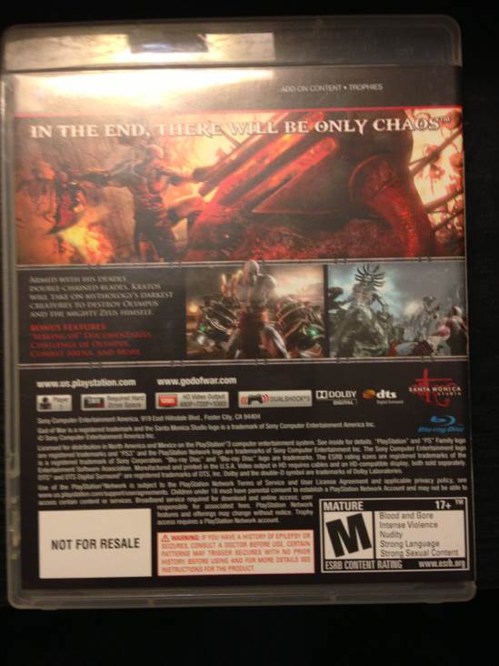 God of War 3 - Sony PlayStation 3 (PS3) (Sony) video game collectible - Main Image 2