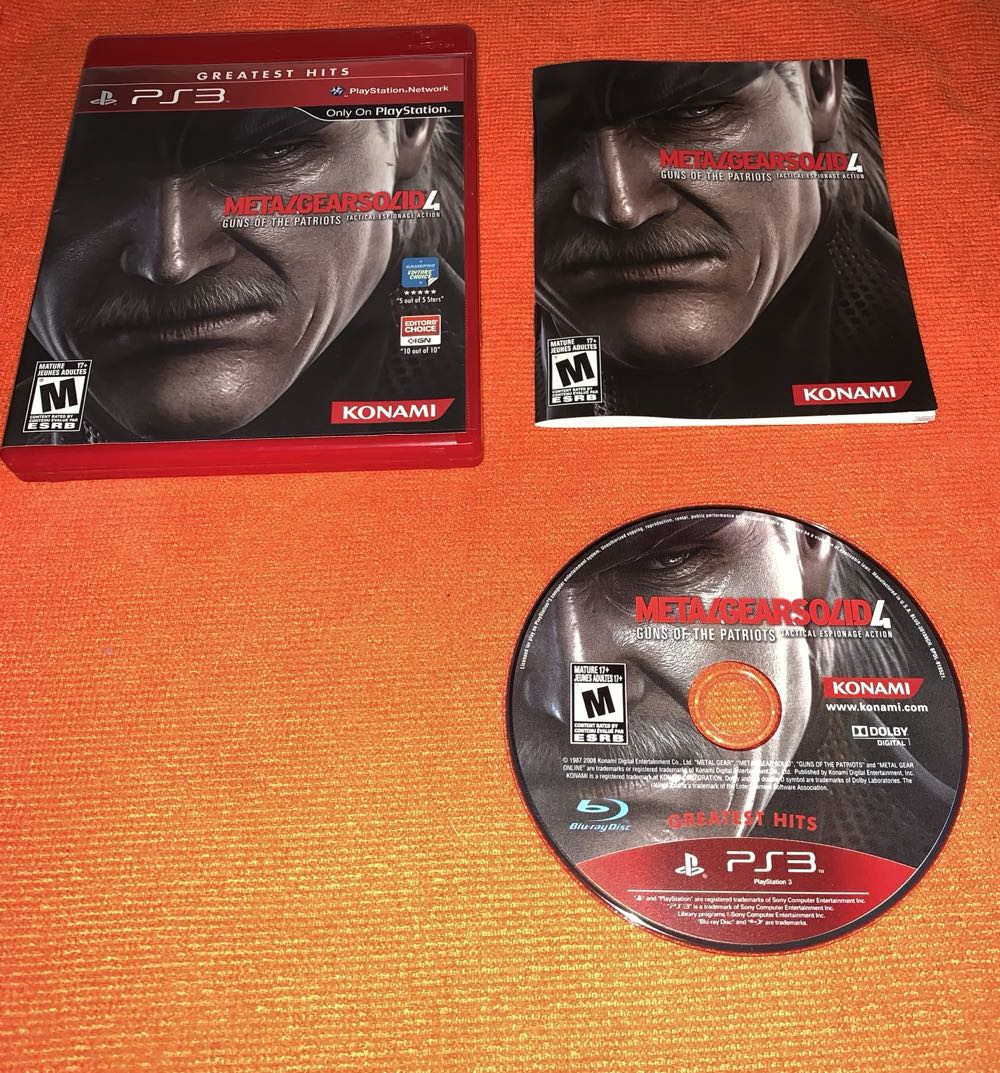Metal Gear Solid 4: Guns of the Patriots - Sony PlayStation 3 (PS3) (Konami - 1 Players) video game collectible [Barcode 083717201601] - Main Image 3