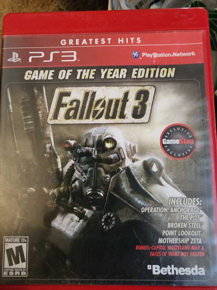 Fallout 3: Game Of The Year - Sony PlayStation 3 (PS3) (Bethesda Softworks - 1) video game collectible [Barcode 093155118249] - Main Image 3