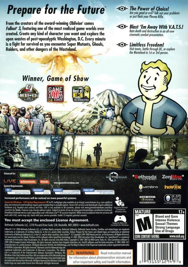 Fallout 3 - PC video game collectible - Main Image 2