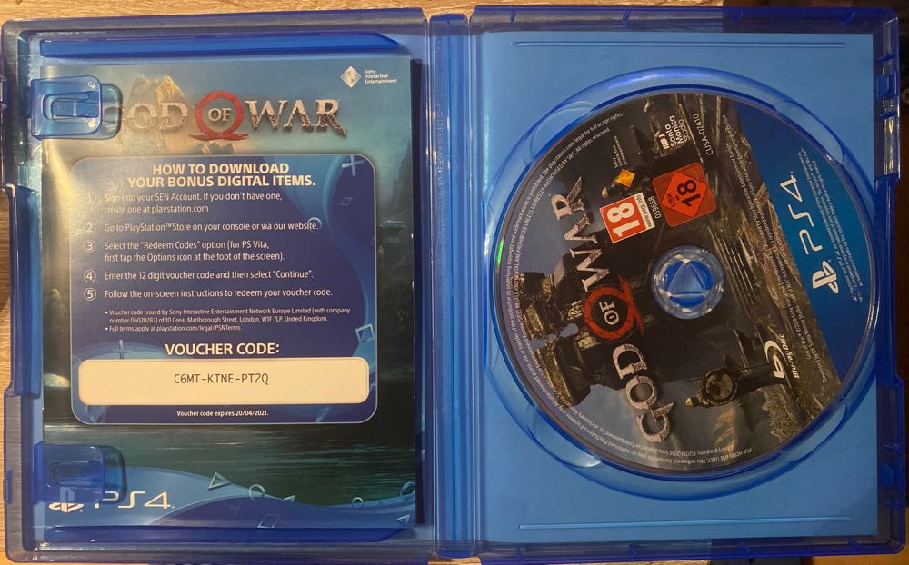 God Of War V - Sony PlayStation 4 (PS4) (Sony Interactive Entertainment - 1) video game collectible [Barcode 711719361077] - Main Image 4