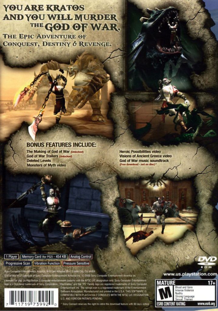God Of War - Sony PlayStation 2 (PS2) (Sony Computer Entertainment) video game collectible - Main Image 2