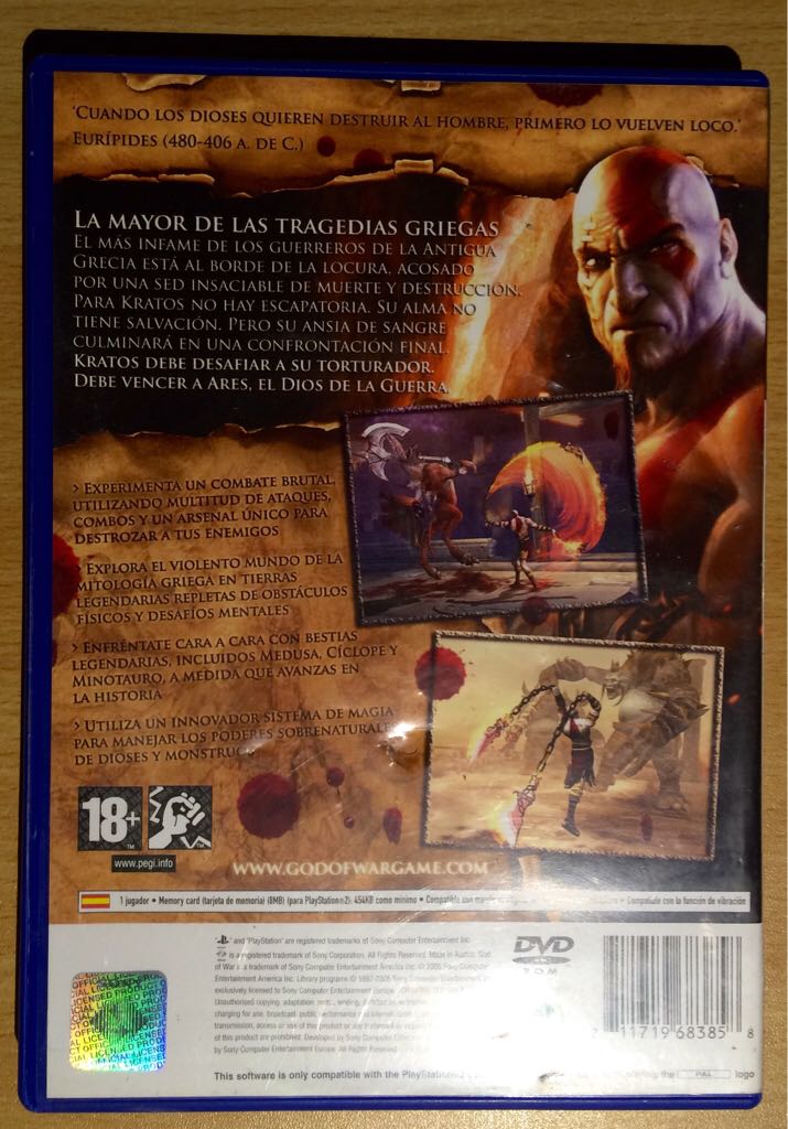 God Of War - Sony PlayStation 2 (PS2) (1) video game collectible - Main Image 2